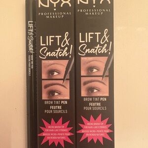 Brand New pack of 2 NYX Lift & Snatch Brow Tint Pen - Deep Black